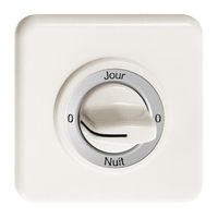 UP-Frontset 0-Jour-0-Nuit weiss für Drehschalter FH