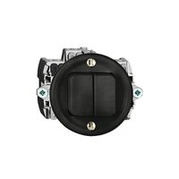 Druckschalter 1/3+3/1L schwarz FH