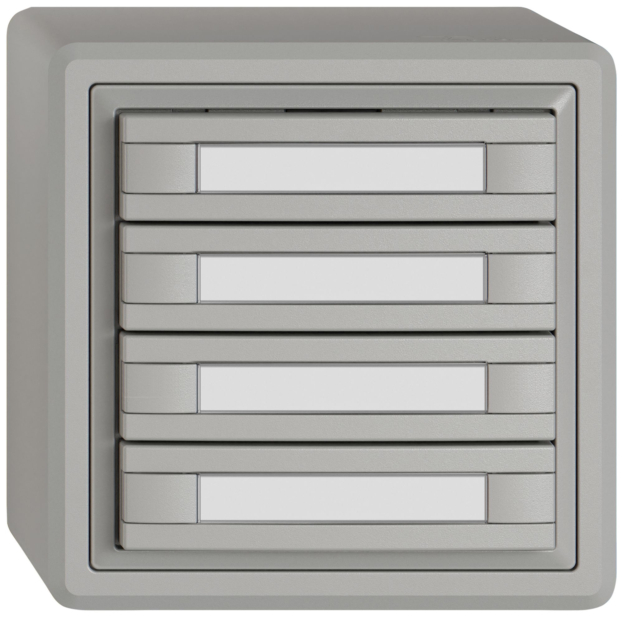 Pulsante KNX RGB AP EDIZIO.liv SNAPFIX® sensore temp.s.LED targ.8× com.1T grc