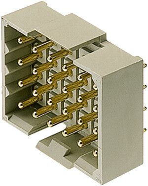 Stiftstecker Weidmüller RSV1.6 geschlossen THT 5mm 18L 180° 3.2mm vergoldet grau