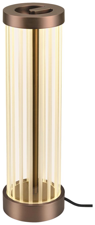 LED-Tischleuchte SLV QUIMERA 4.3W 110lm 927/930 Schalter Ø80×277mm Kupfer