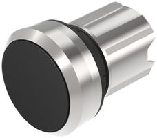 EB-Drucktaster EAO45, I, schwarz Ring silber bündig