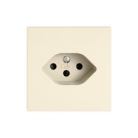 Steckdose EDIZIO.liv SNAPFIX® 1×T13 mit Shutter cr