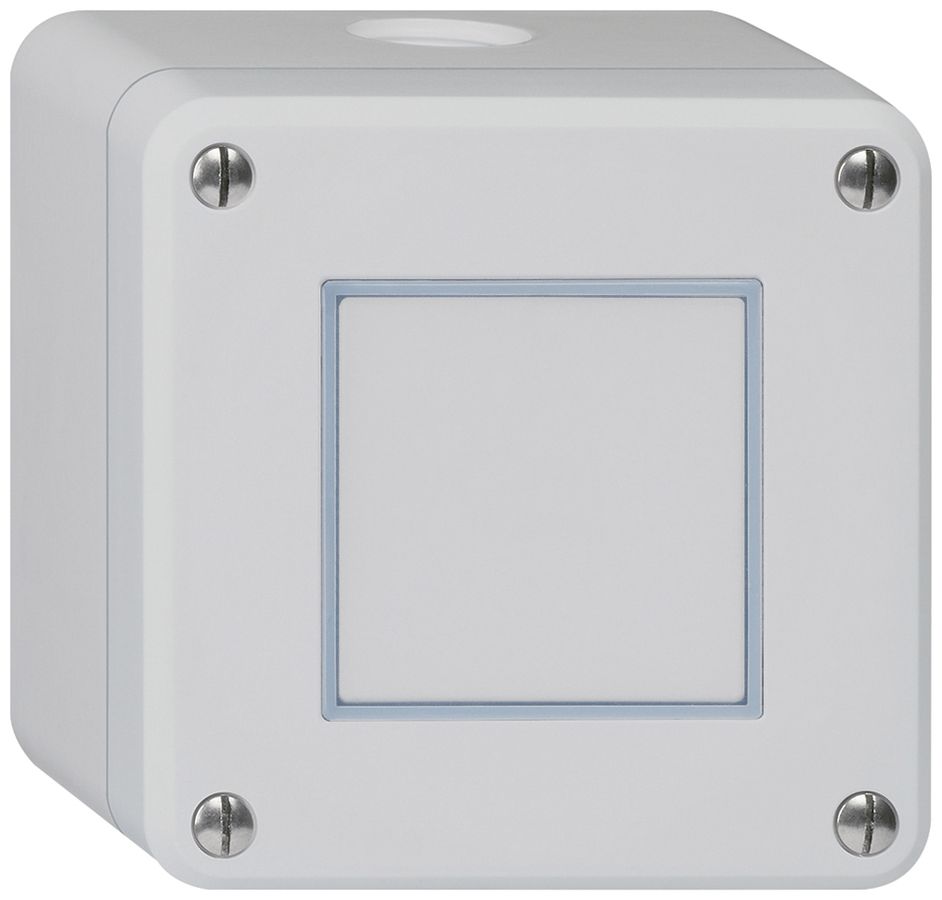 Contact à poussoir AP robusto IP55 gris