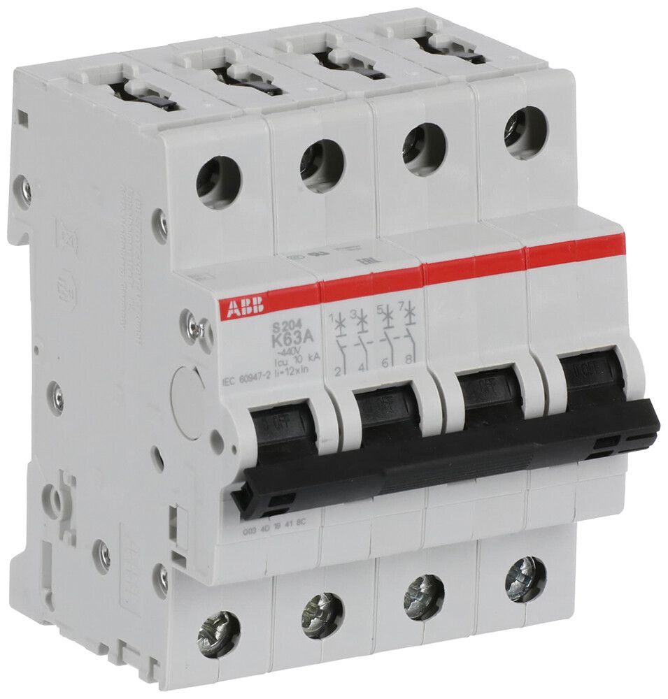 Leitungsschutzschalter ABB S204-K63 63A 6kA