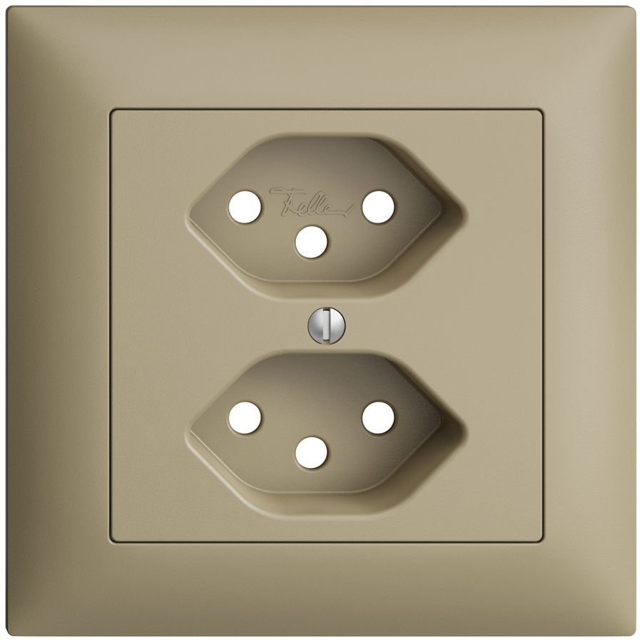 Frontset EDIZIOdue sand 88×88mm 2×T13