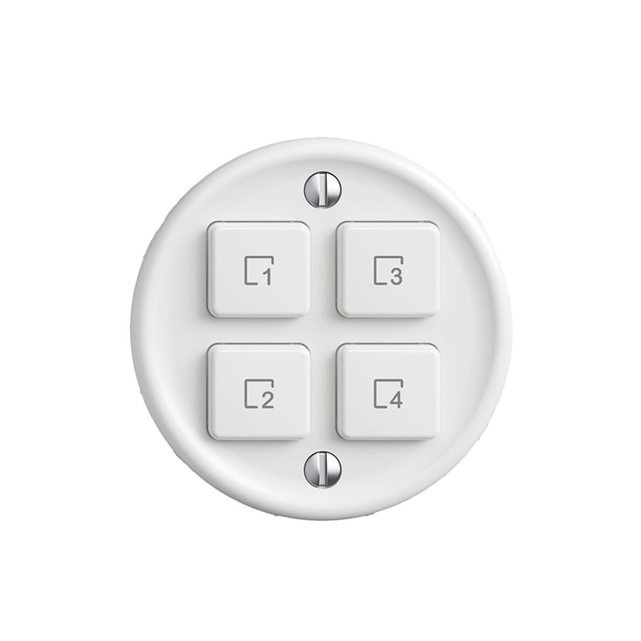 Kit recouvrement pour poussoir scène 4 scènes/4T Sdue Wiser blanc