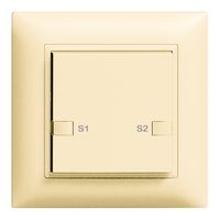 Poussoir ENC ZEP scène 1c/1t station centrale-sec. EDIZIOdue vanille