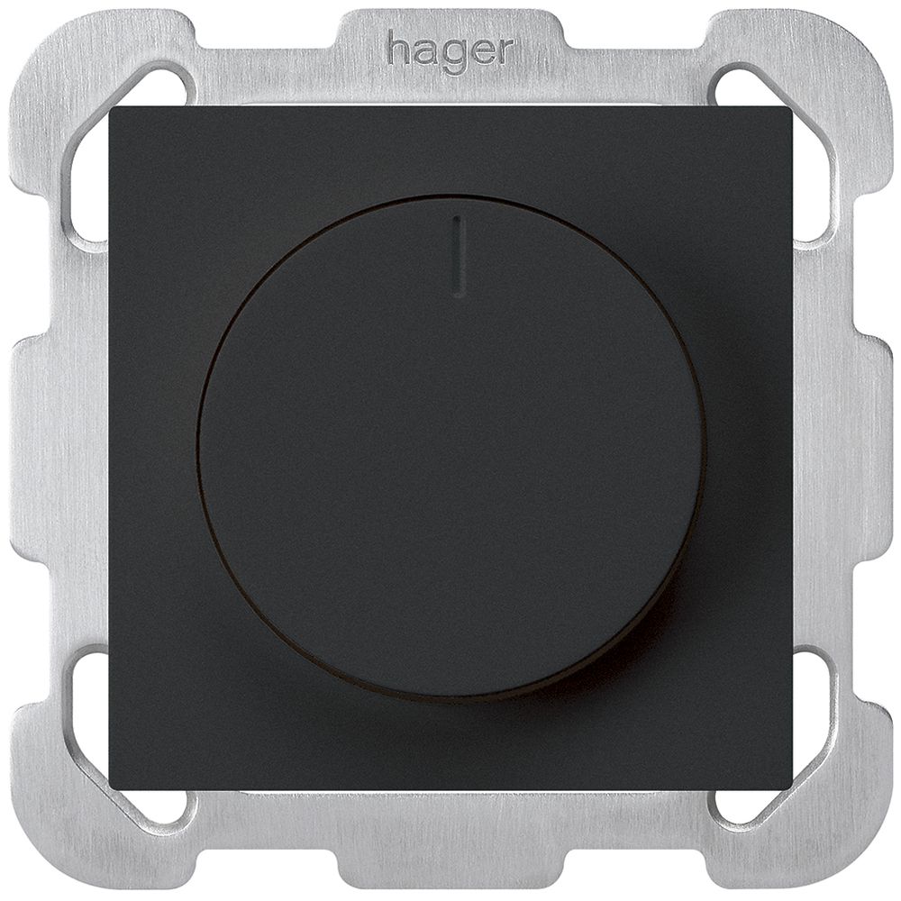 UP-Drehdimmer Universal Hager kallysto 20…400W/VA schwarz