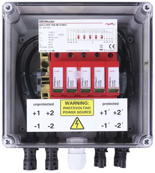 Generatoranschlusskasten DEHN/elvatec SE DCU 2 YPV 1100 2M 1S original MC4