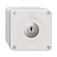 NAPU-Schwenktaster NEVO, mit Schloss&2 Schlüsseln, KS, 0 <- 1, weiss