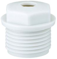 Würgenippel mit Loch 6-kant M16 hellgrau