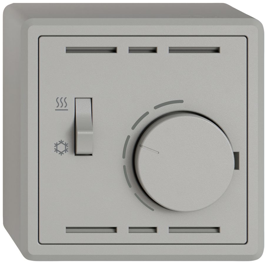 Termostato ambiente AP EDIZIO.liv SNAPFIX® inter.risca./refrig.230VAC 50Hz grc