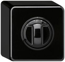 AP-Schwenktaster 1->0<-2 basico schwarz mit Drehgriff