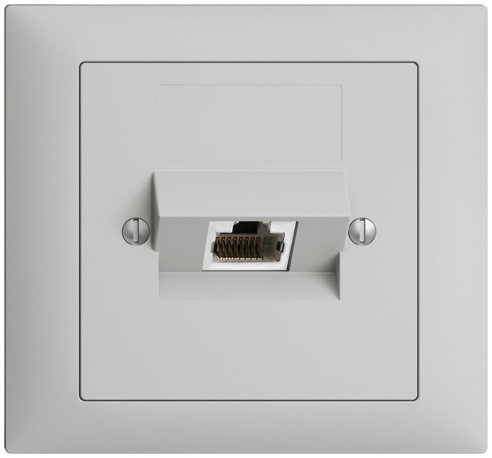 EB-Dose 1×RJ45/s 4P ITplus EDIZIOdue hellgrau