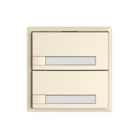 KNX-Taster RGB EDIZIO.liv SNAPFIX® Temperaturfüh.o.LED Pap.2×T 1-Tbed.cr