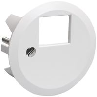Frontscheibe 43mm für 1×RJ45 weiss R&M swissline