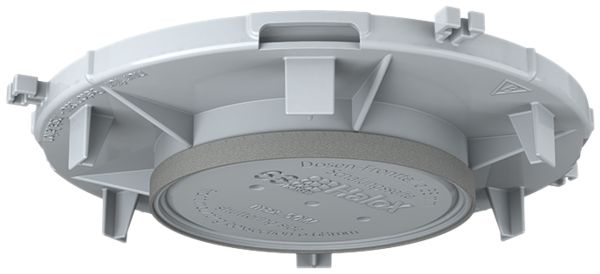 Placca frontale HaloX 100 per calcestruzzo a vista uscita Ø68mm