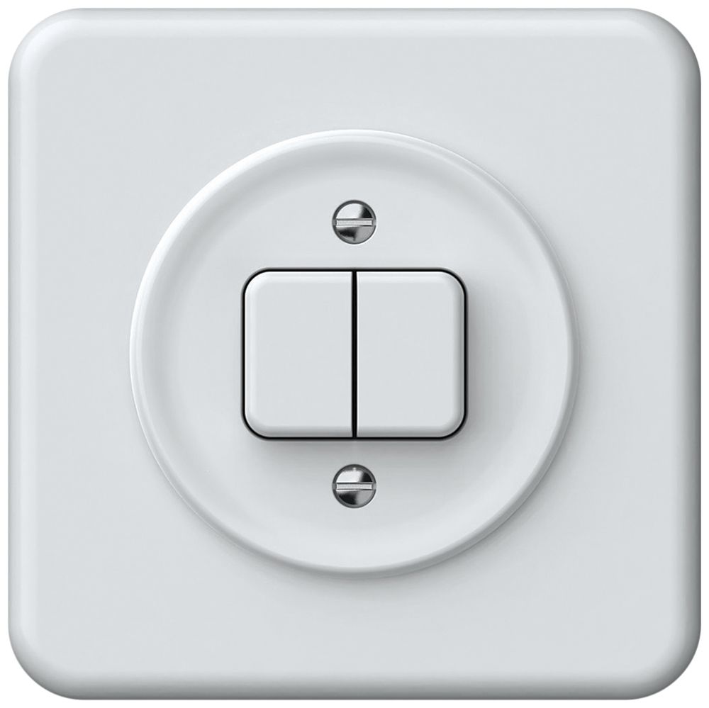 UP-Druckschalter origin Sch 3 + NO/NC 92×92mm weiss