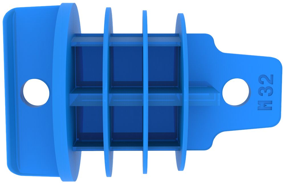 Dichtungszapfen Spotbox M32 blau