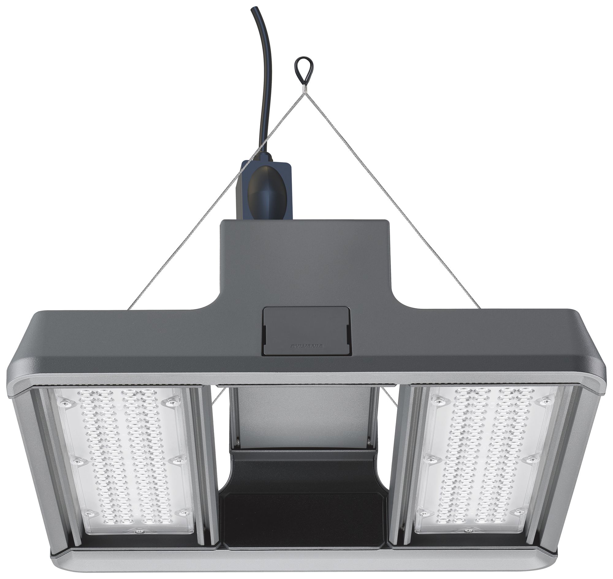 Proiett.capann.LED Sylvania Sylbay 95W 14200lm 840 IP65 30°×60° REG 410×386