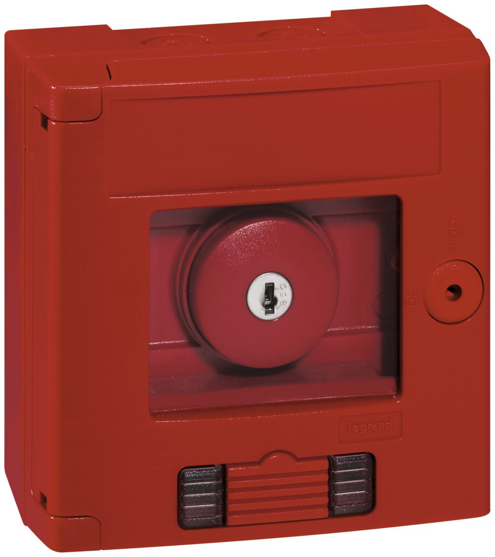 AP-Alarmtaster Legrand 12mA 230V S+Ö rot