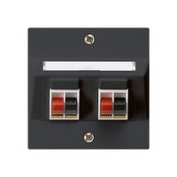 UP-Audiodose kallysto 2-fach schwarz Klemmanschluss für 2 Lautsprecher