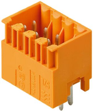 Stiftleiste Weidmüller S2L geschlossen THT 3.5mm 10L 180° 3.5mm verzinnt orange