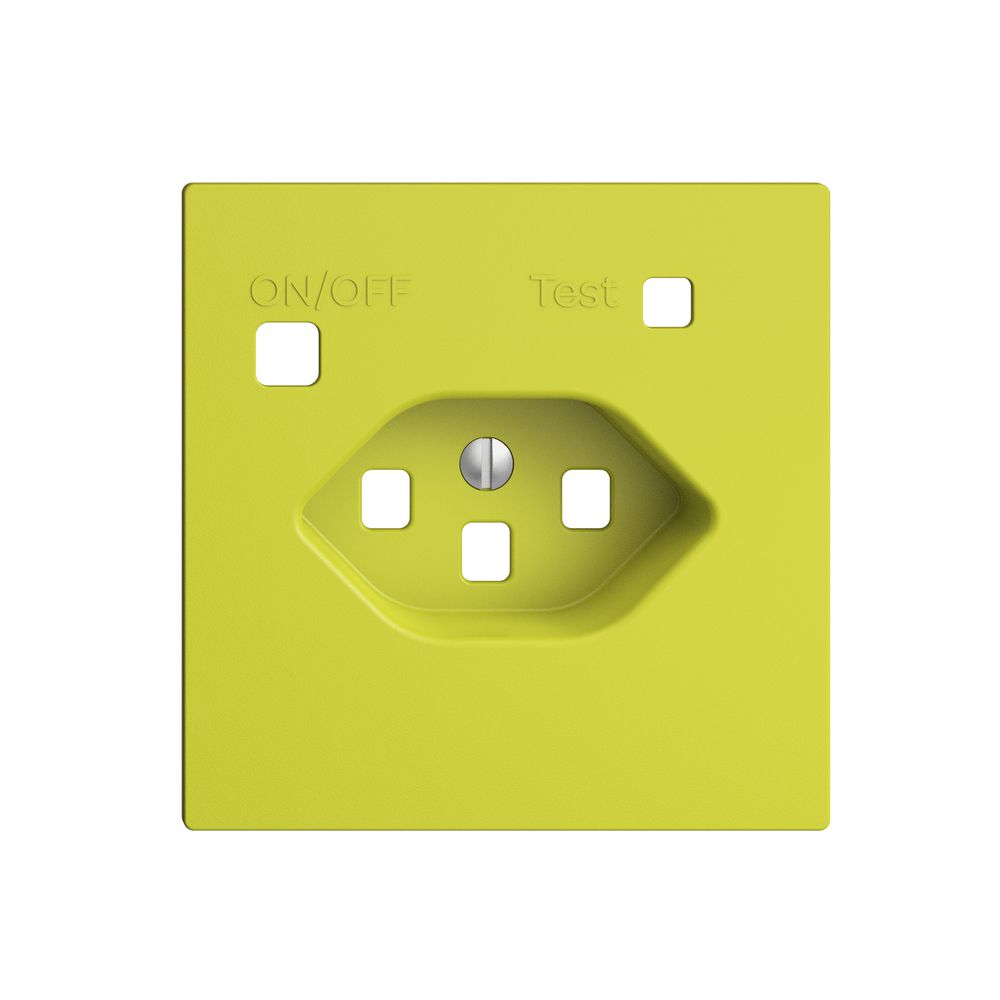 Kit frontale EDIZIOdue per presa FI F, T23, lemon