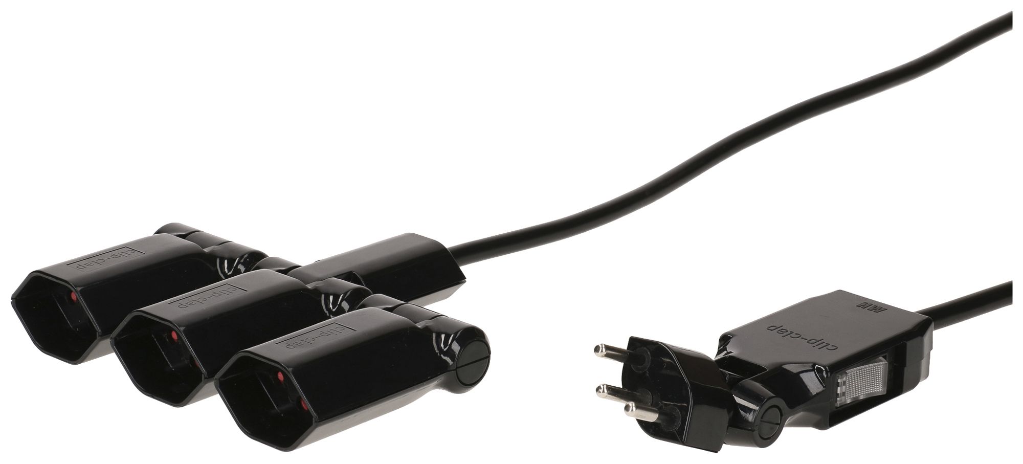 Fiche multiple type 13 MAX HAURI Clip-Clap 3×T13 180/130° noir