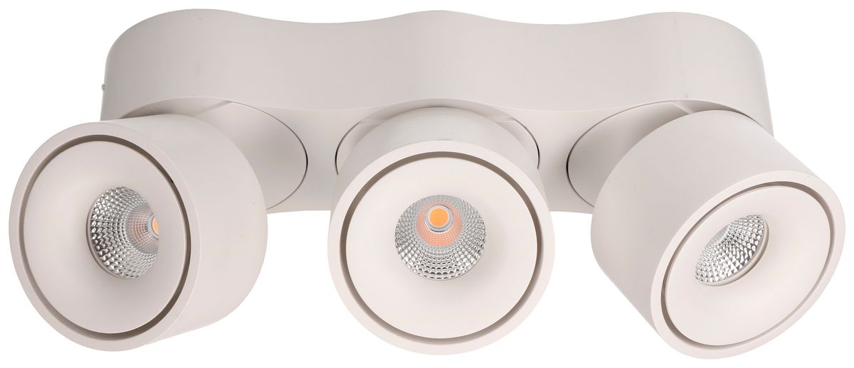 LED-Spot MH maxLUCE TRIPLE SHINE 3×13W 3300lm 3000K IP20 DIM 324×100mm ws