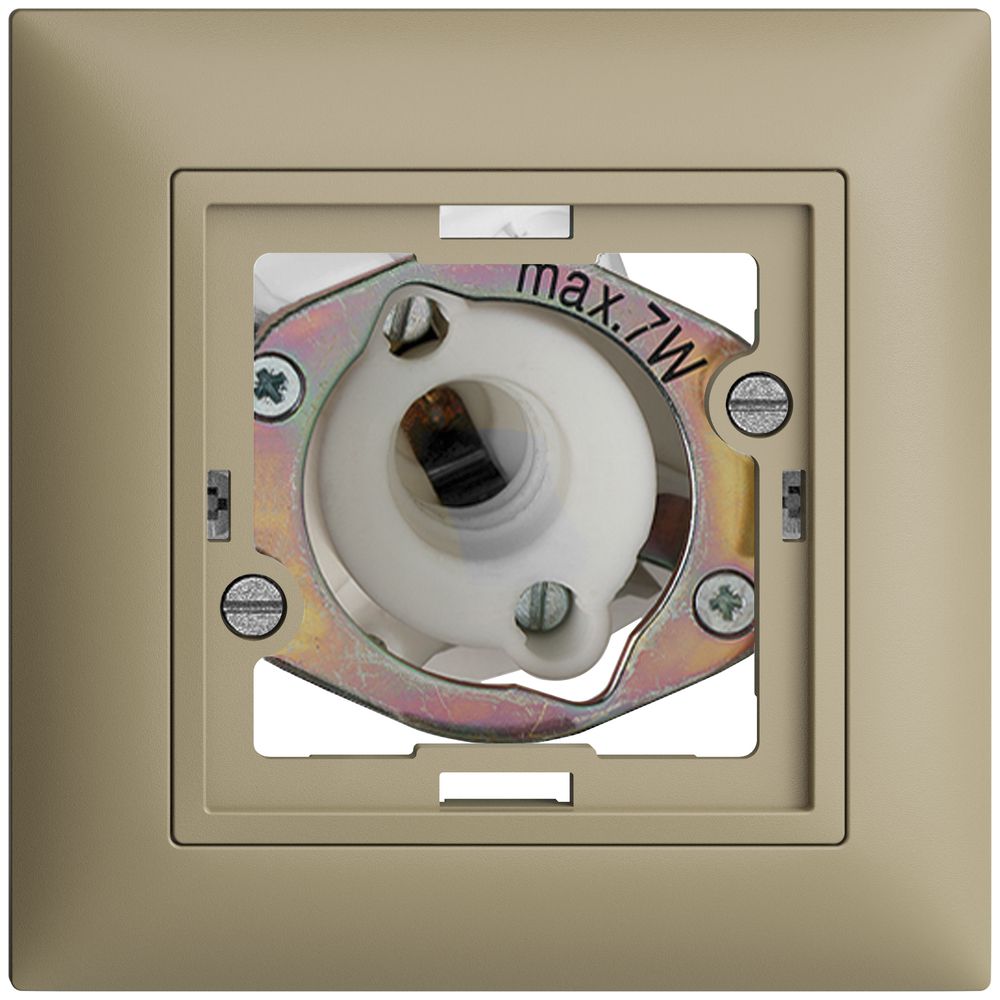 UP-Signallampe EDIZIOdue sand 7W ohne flache Kalotte