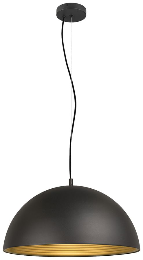 Pendelleuchte SLV FORCHINI M 50 E27 1×40W DIM Ø500mm schwarz/gold