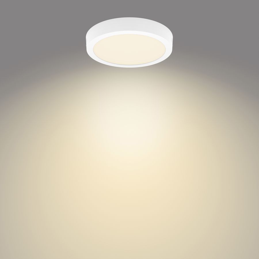 Downlight LED AP Philips Slim Surface 12W 1200lm 827 110° Ø210mm blanc