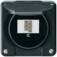 Boîte de raccordement ENC robusto IP55 noir 1×TT83