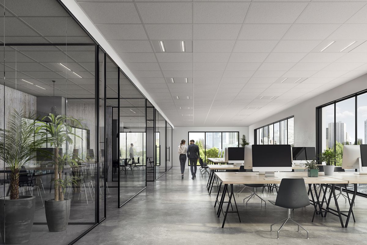 EB-LED-Deckenleuchte Sylvania OptiClip 600 33W 4150lm 4000K IP40 weiss