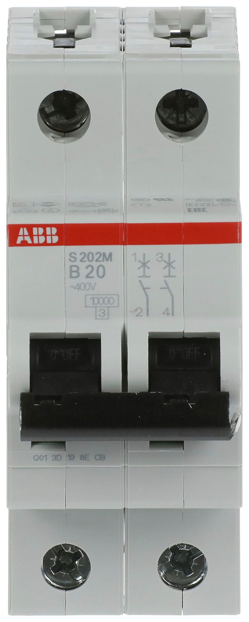 Leitungsschutzschalter ABB S202M-B20 20A B 10kA