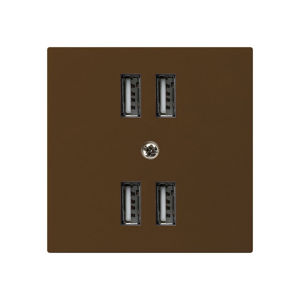 Steckdose 4×USB kallysto A 2400mA braun