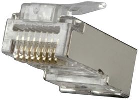 Crimpstecker RJ45 FANTON Kat.6 geschirmt vergoldet 100×RJ45 in Beutel