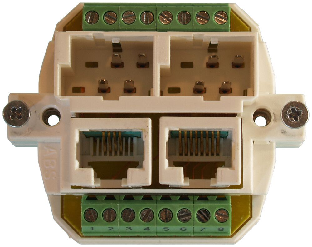 Dose SOHO 2×TT/2×RJ45/u getr. ITplus