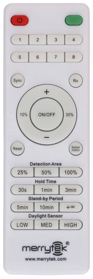 Fernbedienung MAX HAURI IR FLAT CCT für HF M/S 140×46×18mm