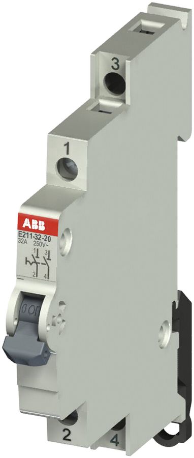 Interrupteur AMD ABB E211, 32A/250V 2L 2F, ½UM, "0-I"