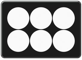 UP-Kopfzeile origin 2×3 horizontal 212×152mm schwarz