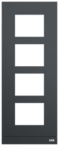 Telaio di copertura audio ABB-Welcome, per 1/4 (4 moduli), Al antracite