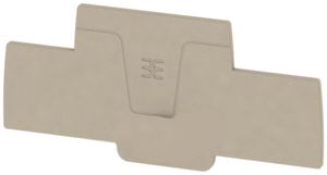 Plaque de fermeture Weidmüller série A AEP 2C 1.5 98.5×2.1mm, beige