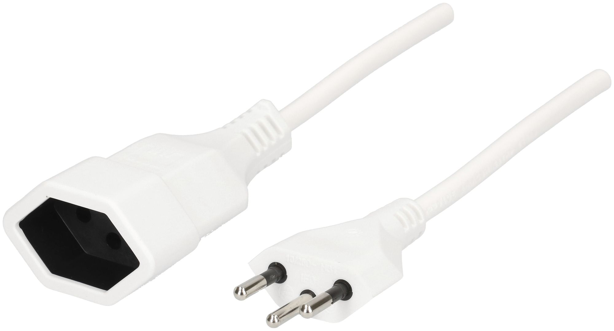 Rallonge MAX HAURI T12/T13 Td 3×1mm² 0.25m blanc