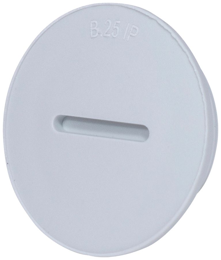 Stopfen mit Rand PS M40 hellgrau