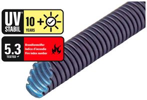 Tube THGK Plica UV-FLEX M63 pliable PVC -15…60°C noir