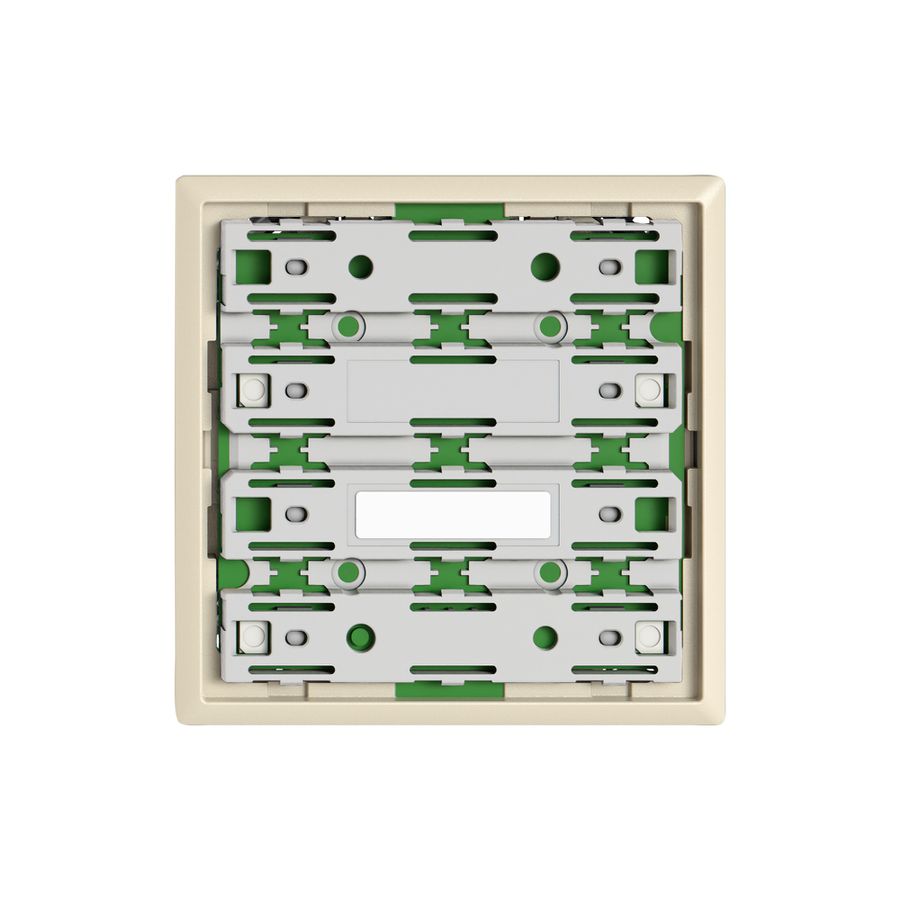 Plaque frontale EDIZIO.liv UNI SNAPFIX® p.UNI vers.à vis p.6touches a.LED cr