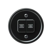 Kit frontal origin 2×commutateur/contact à poussoir 2×lumineux 60×60mm no